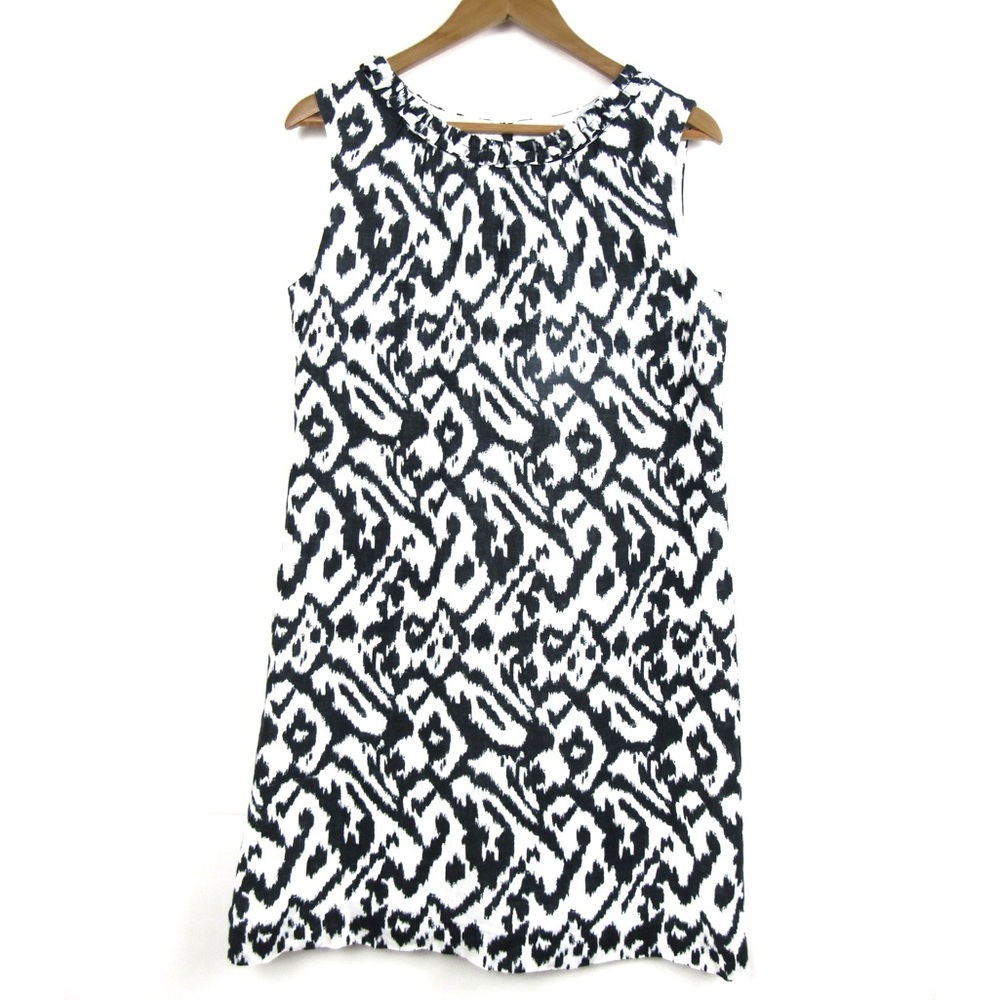 Ann Taylor LOFT Print Dress Linen/Cotton Size 8